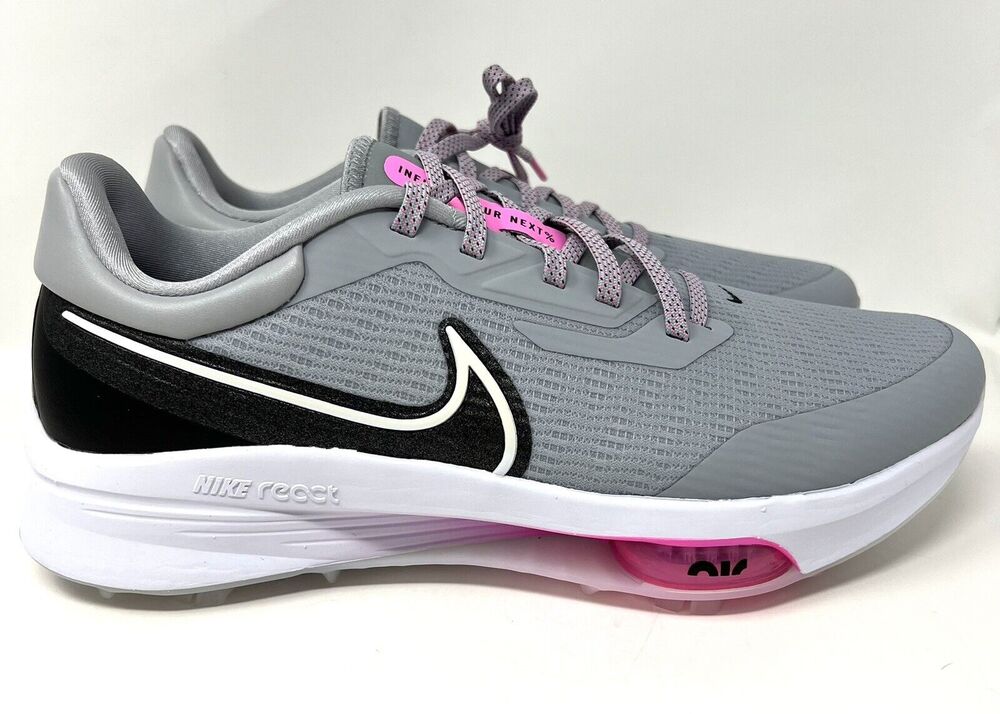 Nike Air Zoom Infinity Tour Next% Golf Grey Pink Sz 12 DC5221-060 NO BOX